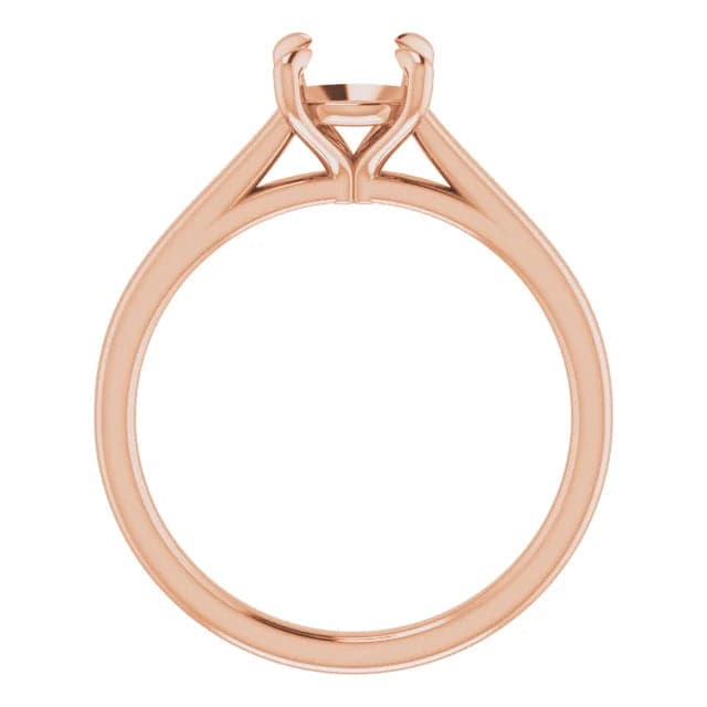 Sincerely Springer's Engagement Ring 14k Rose Gold Round Solitaire Engagement Setting