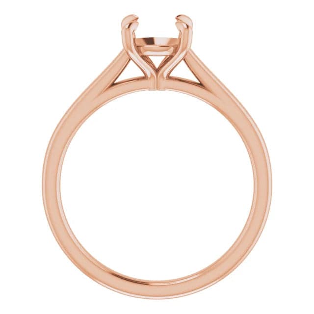 Sincerely Springer's Engagement Ring 14k Rose Gold Round Solitaire Engagement Setting