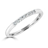 Sincerely Springer's Wedding Band 14K White Gold Classic Seven Diamond Shared Prong Band
