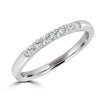 Sincerely Springer's Wedding Band 14K White Gold Classic Seven Diamond Shared Prong Band