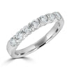 Sincerely Springer's Wedding Band 14K White Gold Classic Seven Diamond Shared Prong Band 6.5 / .75