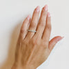 Sincerely Springer's Wedding Band 14K White Gold Classic Seven Diamond Shared Prong Band