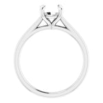 Sincerely Springer's Engagement Ring 14k White Gold Round Solitaire Engagement Setting