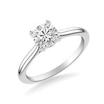 Sincerely Springer's Engagement Ring 14k White Gold Round Solitaire Engagement Setting 6.5mm / 6.5
