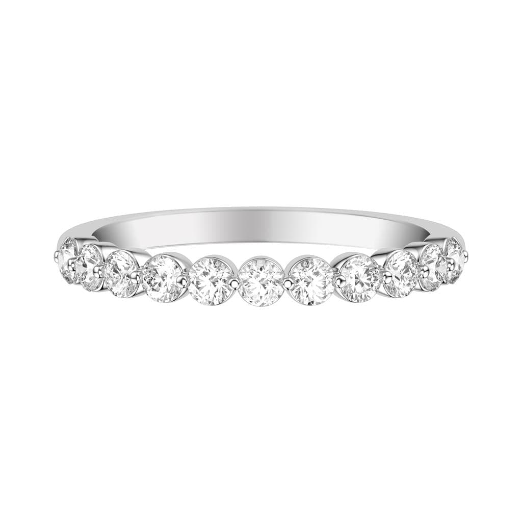 Sincerely Springer's Wedding Band 14K White Gold Shared Prong Diamond Band