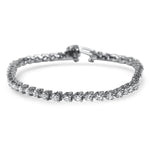 Sincerely Springer's Bracelet 14k White Gold Three Prong "Martini" Diamond Tennis Bracelet - 3.00ctw