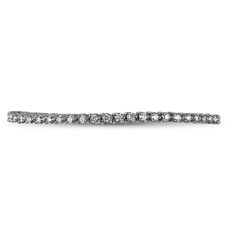 Sincerely Springer's Bracelet 14k White Gold Three Prong "Martini" Diamond Tennis Bracelet - 3.00ctw