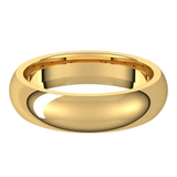 Sincerely Springer's Wedding Band 14k Yellow Gold 5mm Comfort Fit Half Round Wedding Band 10