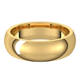 Sincerely Springer's Wedding Band 14k Yellow Gold 6mm Comfort Fit Half Round Wedding Band 10