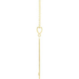 Sincerely Springer's Necklaces and Pendants 14K Yellow Gold Engravable Diamond Vertical Bar Pendant and Chain