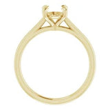 Sincerely Springer's Engagement Ring 14k Yellow Gold Oval Solitaire Engagement Setting
