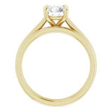 Sincerely Springer's Engagement Ring 14k Yellow Gold Round Solitaire Engagement Setting