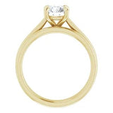 Sincerely Springer's Engagement Ring 14k Yellow Gold Round Solitaire Engagement Setting