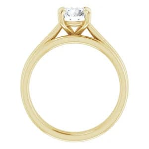 Sincerely Springer's Engagement Ring 14k Yellow Gold Round Solitaire Engagement Setting