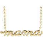 Sincerely Springer's Necklaces and Pendants Sincerely Springer's Mama Yellow Gold Necklace