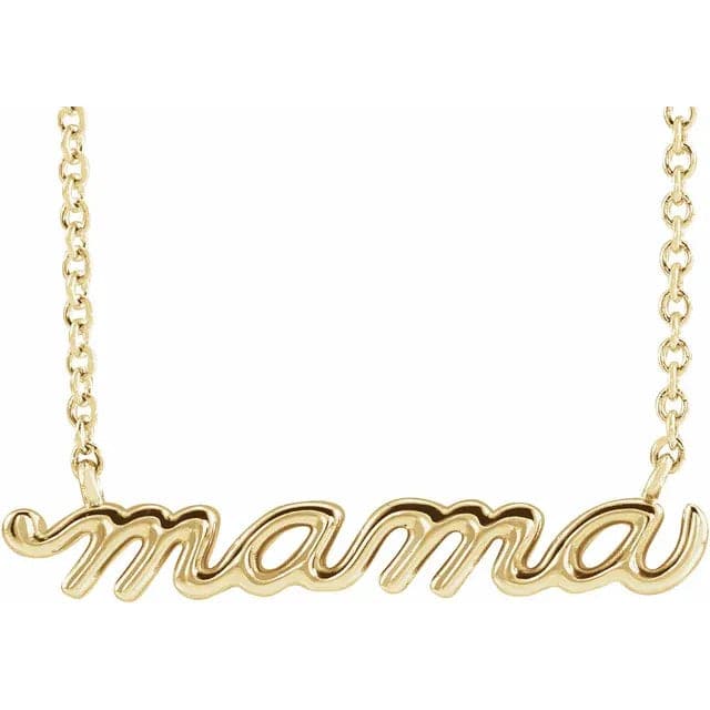 Sincerely Springer's Necklaces and Pendants Sincerely Springer's Mama Yellow Gold Necklace