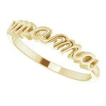 Sincerely Springer's Ring Sincerely Springer's Mama Yellow Gold Ring 6.75