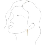 Sincerely Springer's Earring Sincerely Springer's Yellow Gold Paperclip Dangle Earrings