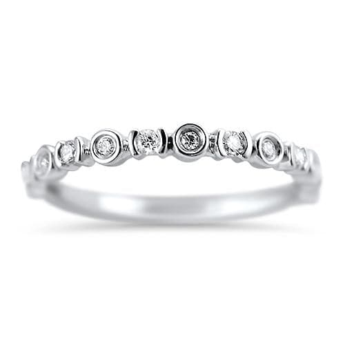 Springer's Bridal Wedding Band Eclectic Diamond Band 6.5