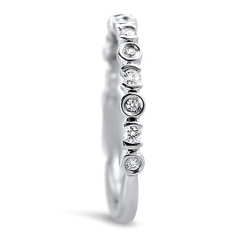 Springer's Bridal Wedding Band Eclectic Diamond Band 6.5