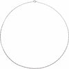Springer's Collection Necklaces and Pendants 14k White Gold Concave Figaro Chain