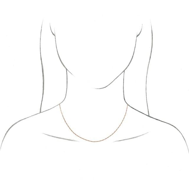 Springer's Collection Necklaces and Pendants 14k White Gold Concave Figaro Chain