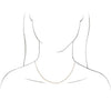 Springer's Collection Necklaces and Pendants 14k White Gold Concave Figaro Chain