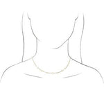 Springer's Collection Necklaces and Pendants 14k White Gold Elongated Link "Paperclip" Chain Necklace