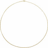 Springer's Collection Necklaces and Pendants 14k Yellow Gold Concave Figaro Chain 18"