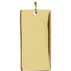 Springer's Collection Necklaces and Pendants 14K Yellow Gold Engravable Rectangular Pendant