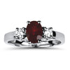 Springer's Collection Ring Copy of Ruby & Diamond Three-Stone Ring 6.5