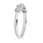 Springer's Collection Wedding Band Diamond Halo Band - White Gold 6.5