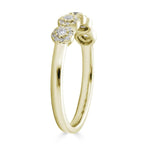 Springer's Collection Wedding Band Diamond Halo Band - Yellow Gold 6.5