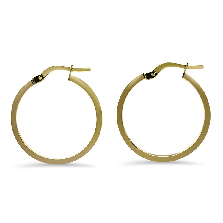 Springer's Collection Earring Flat Hoop Earrings