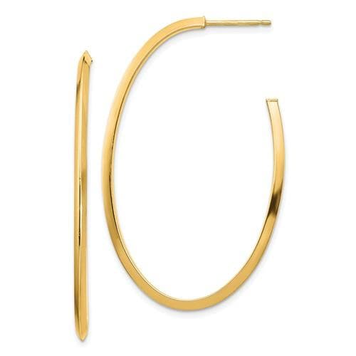 Springer's Collection Earring Large Oval Hoop Earrings