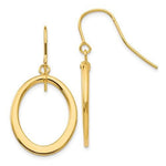 Springer's Collection Earring Tapered Flat Oval Dangle Earrings