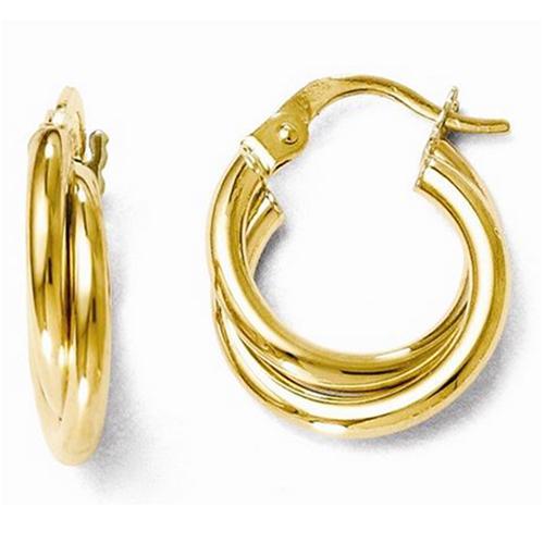 Springer's Collection Earring Twisted Double Hoop Earrings