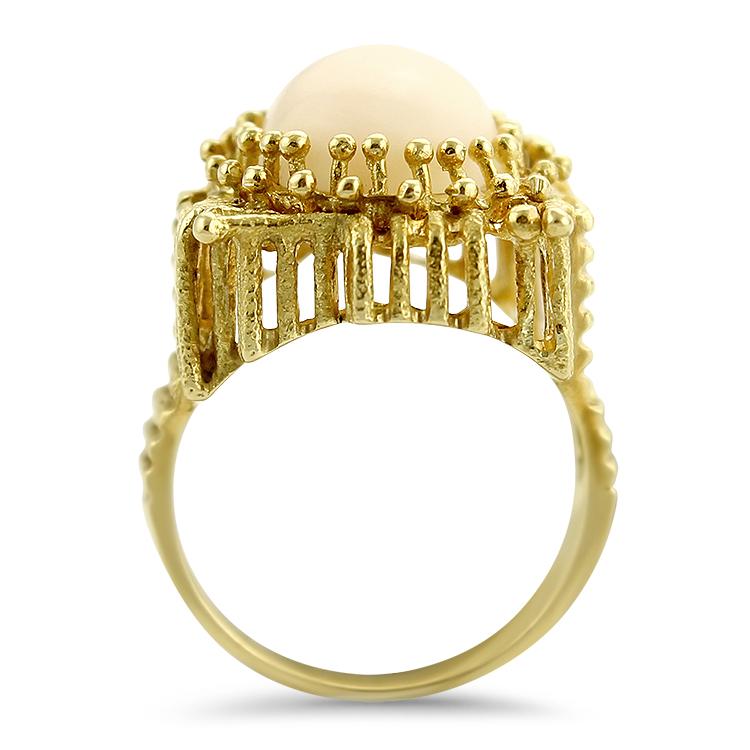 Springer's Estate Ring Abstract Coral Ring 6