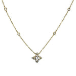 Suna Bros Necklaces and Pendants 18k Yellow Gold Suna Bros Diamond Lace Pendant Necklace