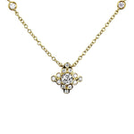Suna Bros Necklaces and Pendants 18k Yellow Gold Suna Bros Diamond Lace Pendant Necklace