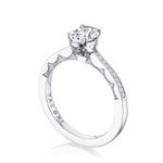 Tacori Engagement Engagement Ring 14k White Gold Oval Solitaire Coastal Crescent Engagement Setting 8x6mm / 6.5