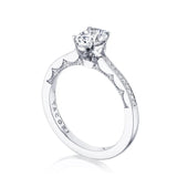 Tacori Engagement Engagement Ring 14k White Gold Oval Solitaire Coastal Crescent Engagement Setting 8x6mm / 6.5