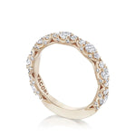 Tacori Engagement Wedding Band 18k Rose Gold Marquise Shaped Band 6.5