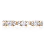 Tacori Engagement Wedding Band 18k Rose Gold Marquise Shaped Band 6.5