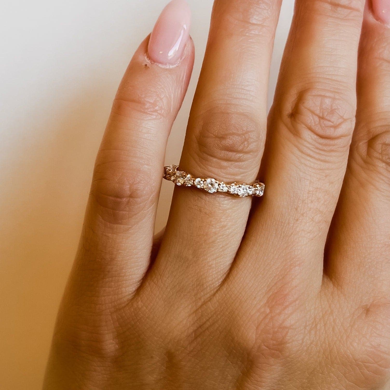 Tacori Engagement Wedding Band 18k Rose Gold Marquise Shaped Band 6.5
