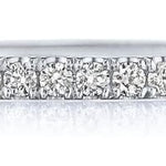 Tacori Engagement Wedding Band 18k White Gold Tacori 3/4 Diamond Band 6.5