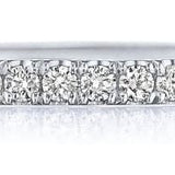 Tacori Engagement Wedding Band 18k White Gold Tacori 3/4 Diamond Band 6.5