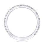 Tacori Engagement Wedding Band 18k White Gold Tacori 3/4 Diamond Band 6.5