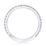 Tacori Engagement Wedding Band 18k White Gold Tacori 3/4 Diamond Band 6.5
