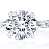 Tacori Engagement Engagement Ring 18k White Gold Tacori 3-Stone Mounting 7.0mm / 6.5